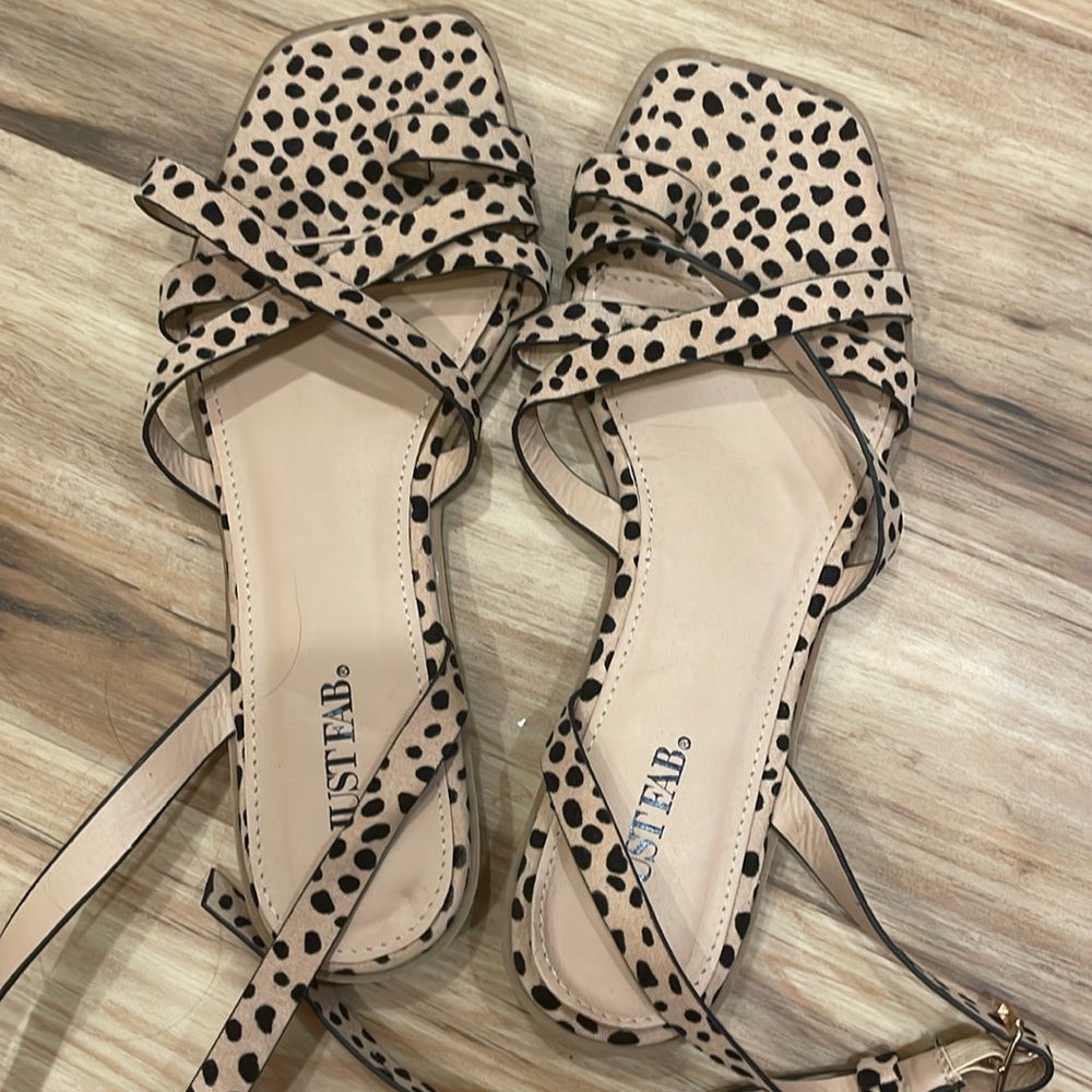 Just fab strapping sandals size 7 1/2